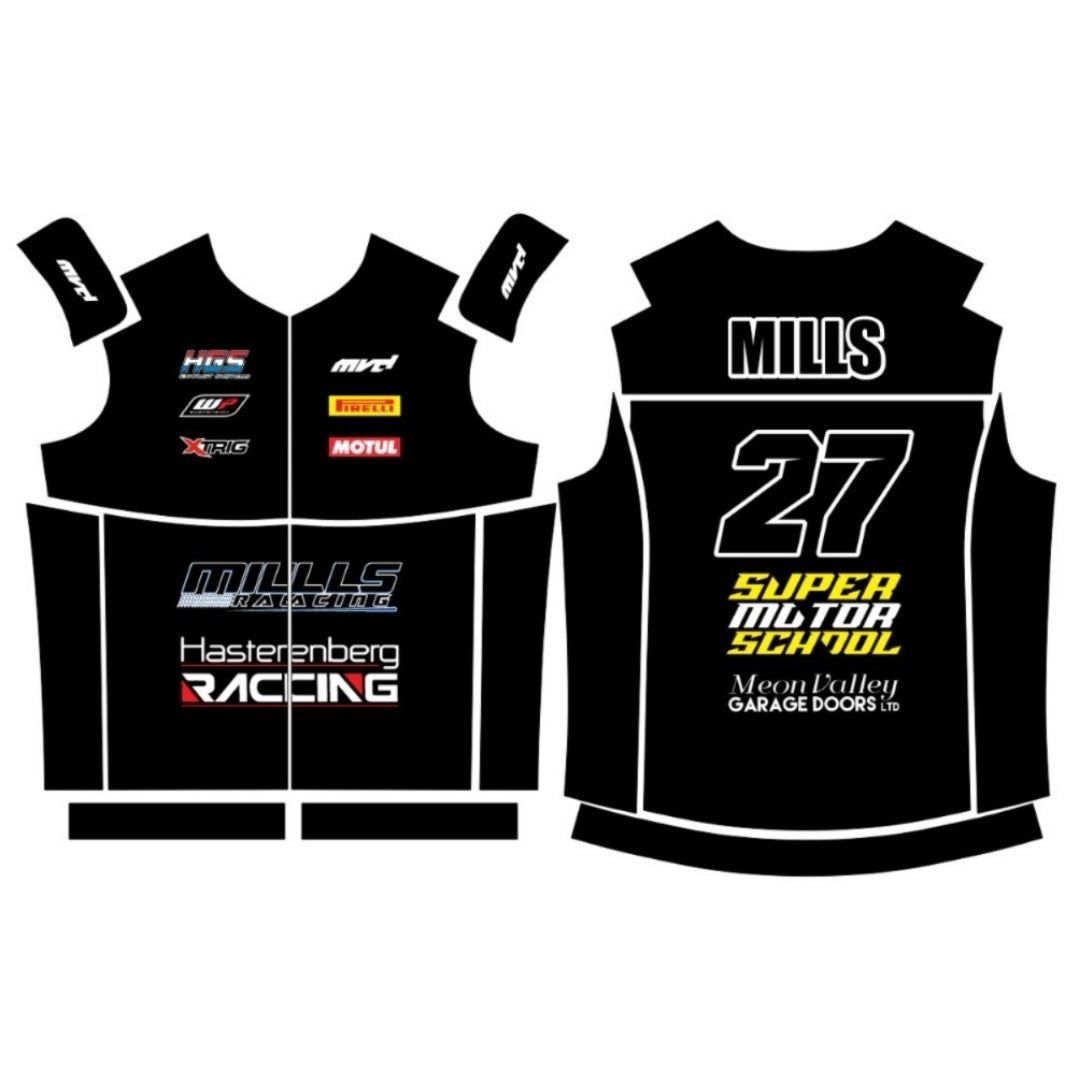 CUSTOM BODYWARMER - BLACK