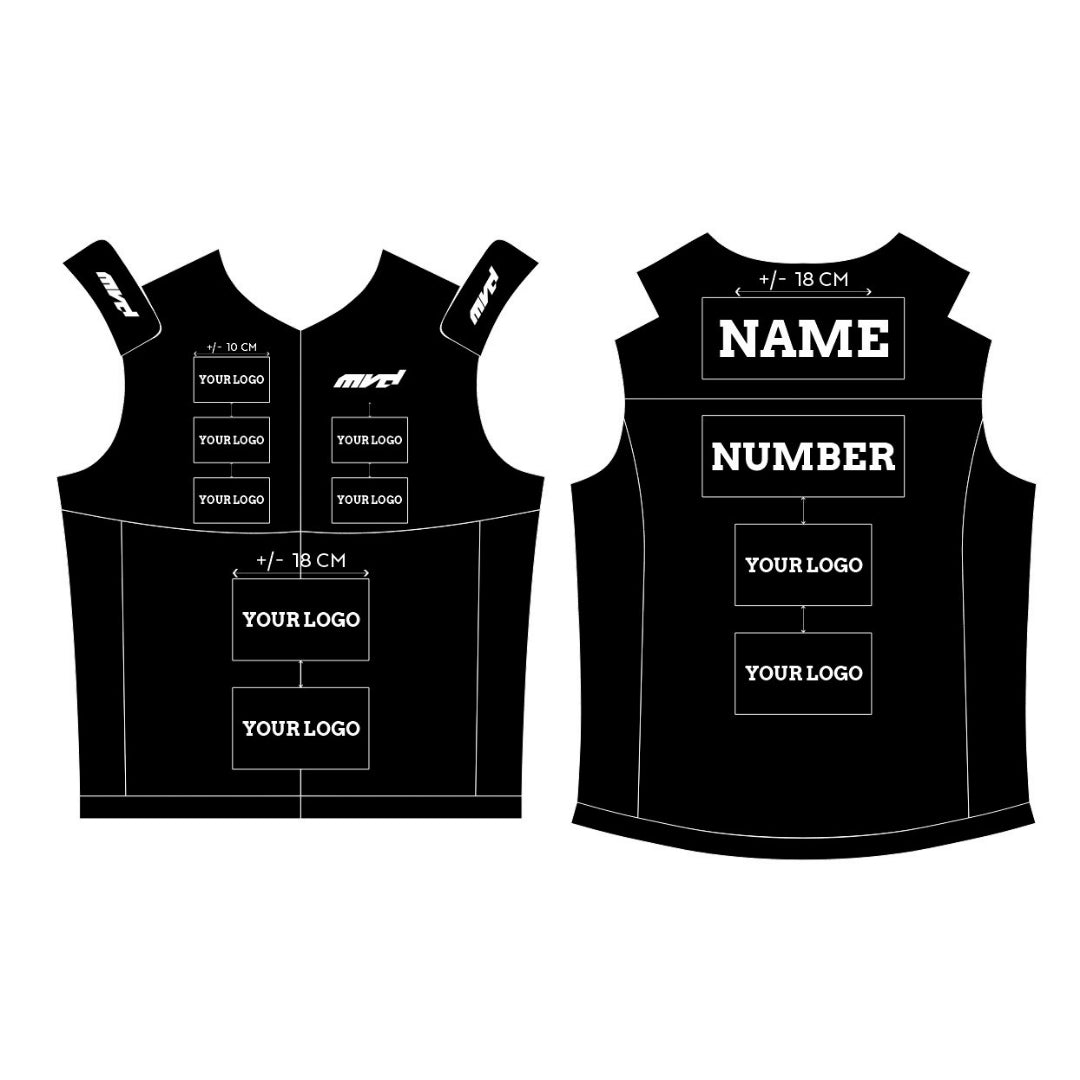 CUSTOM BODYWARMER - BLACK