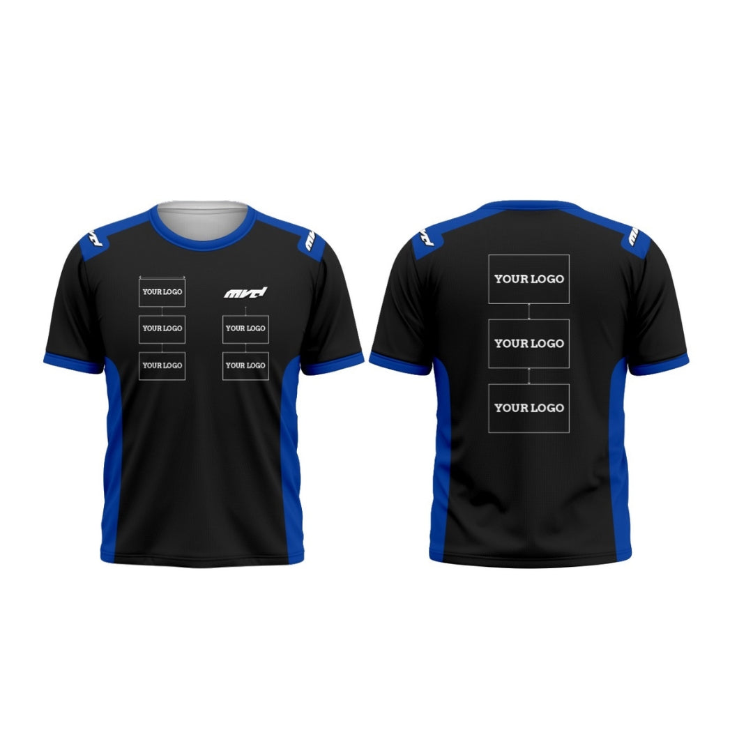 CUSTOM T-SHIRT - BLACK/BLUE