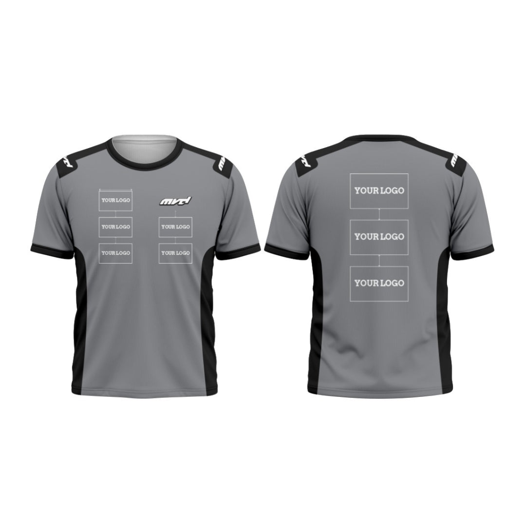 CUSTOM T-SHIRT - GREY/BLACK
