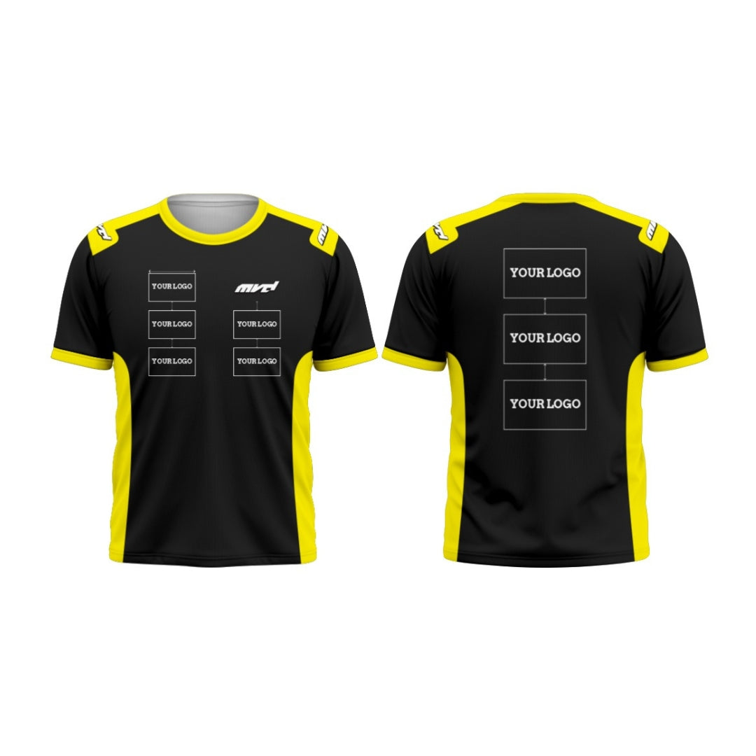 CUSTOM T-SHIRT - BLACK/YELLOW