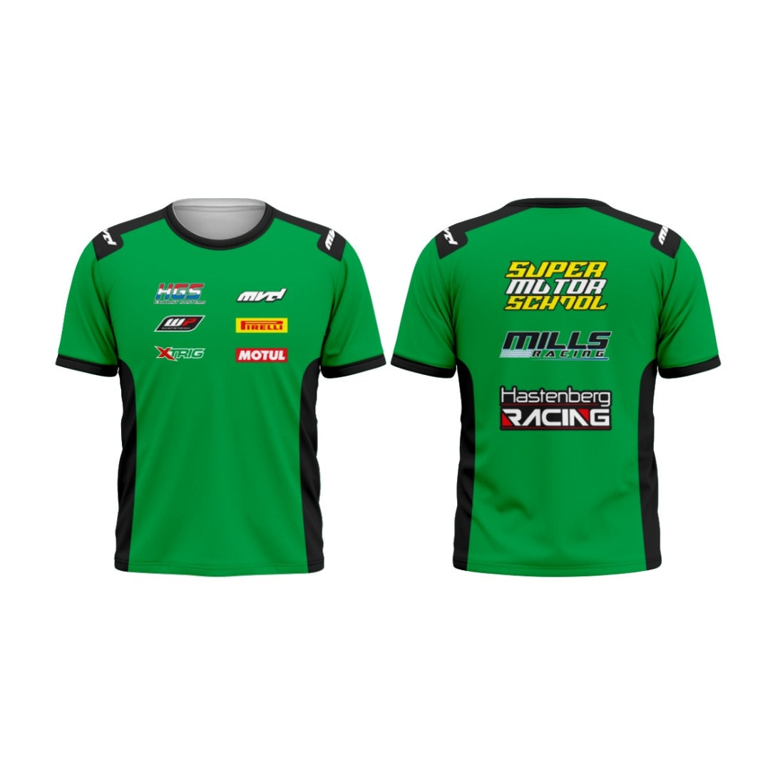 CUSTOM T-SHIRT - GREEN/BLACK