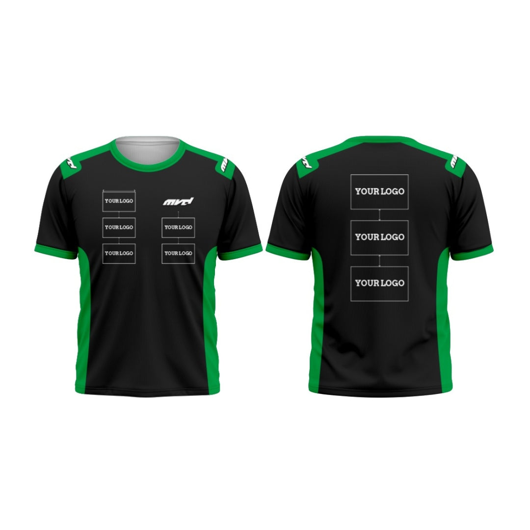 CUSTOM T-SHIRT - BLACK/GREEN