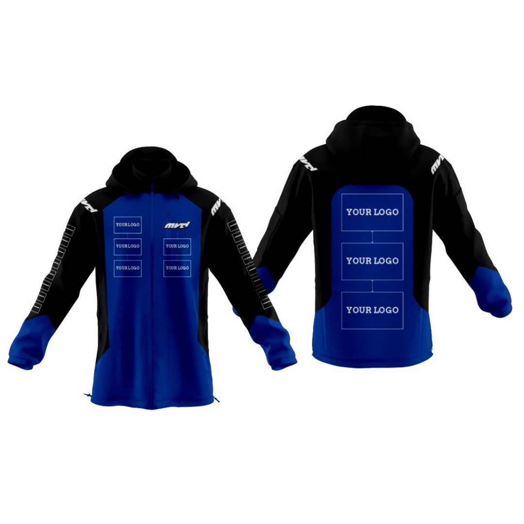 CUSTOM SOFTSHELL JACKET - BLUE/BLACK