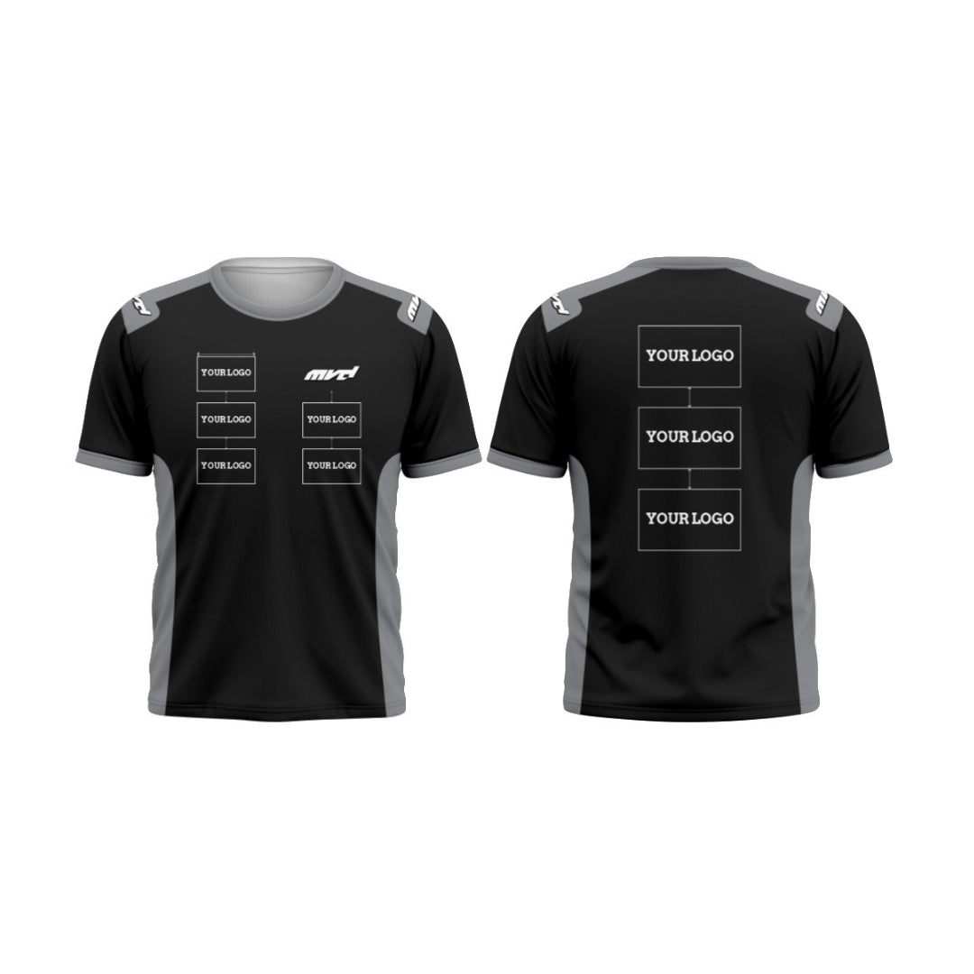 CUSTOM T-SHIRT - BLACK/GREY