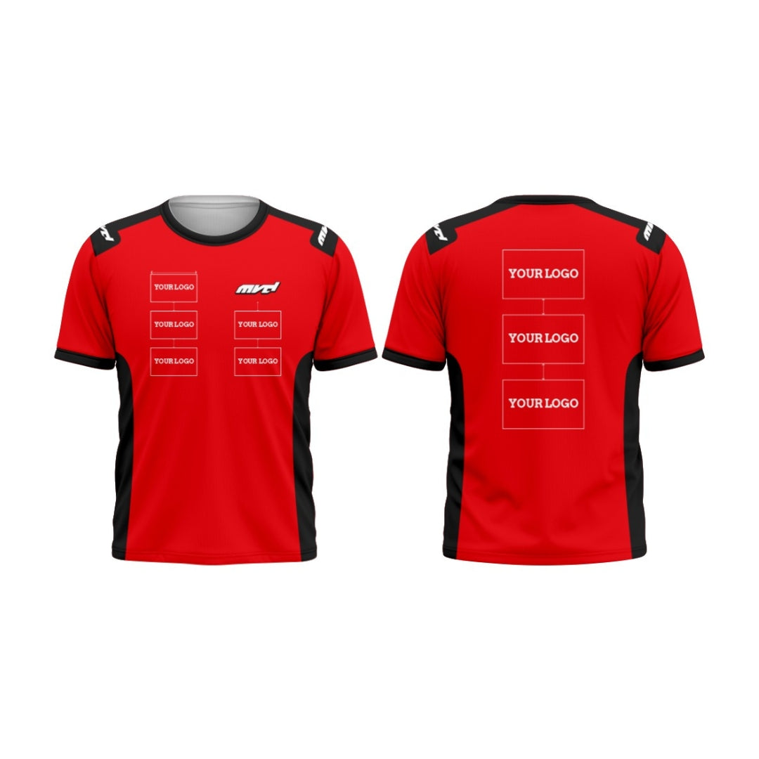 CUSTOM T-SHIRT - RED/BLACK