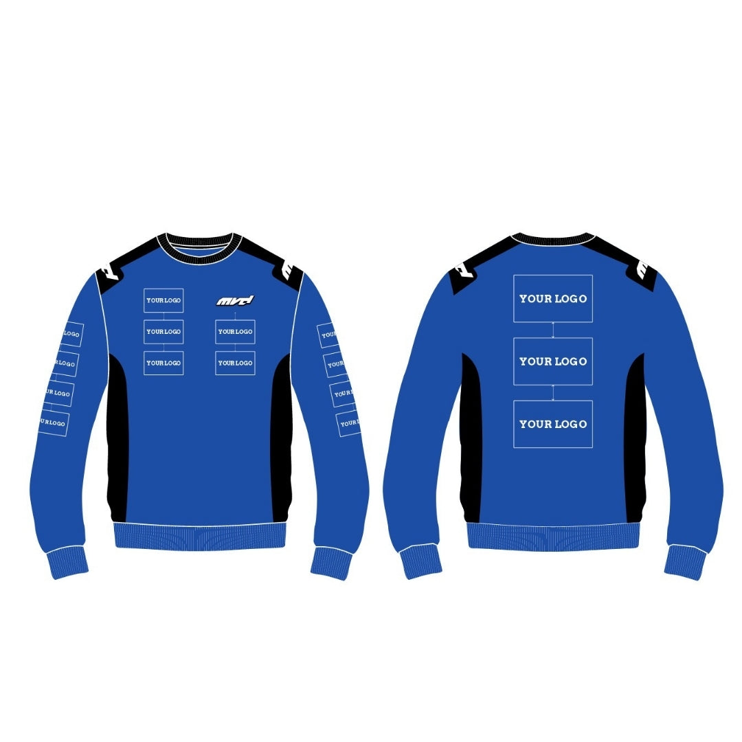 CUSTOM SWEATER - BLUE/BLACK