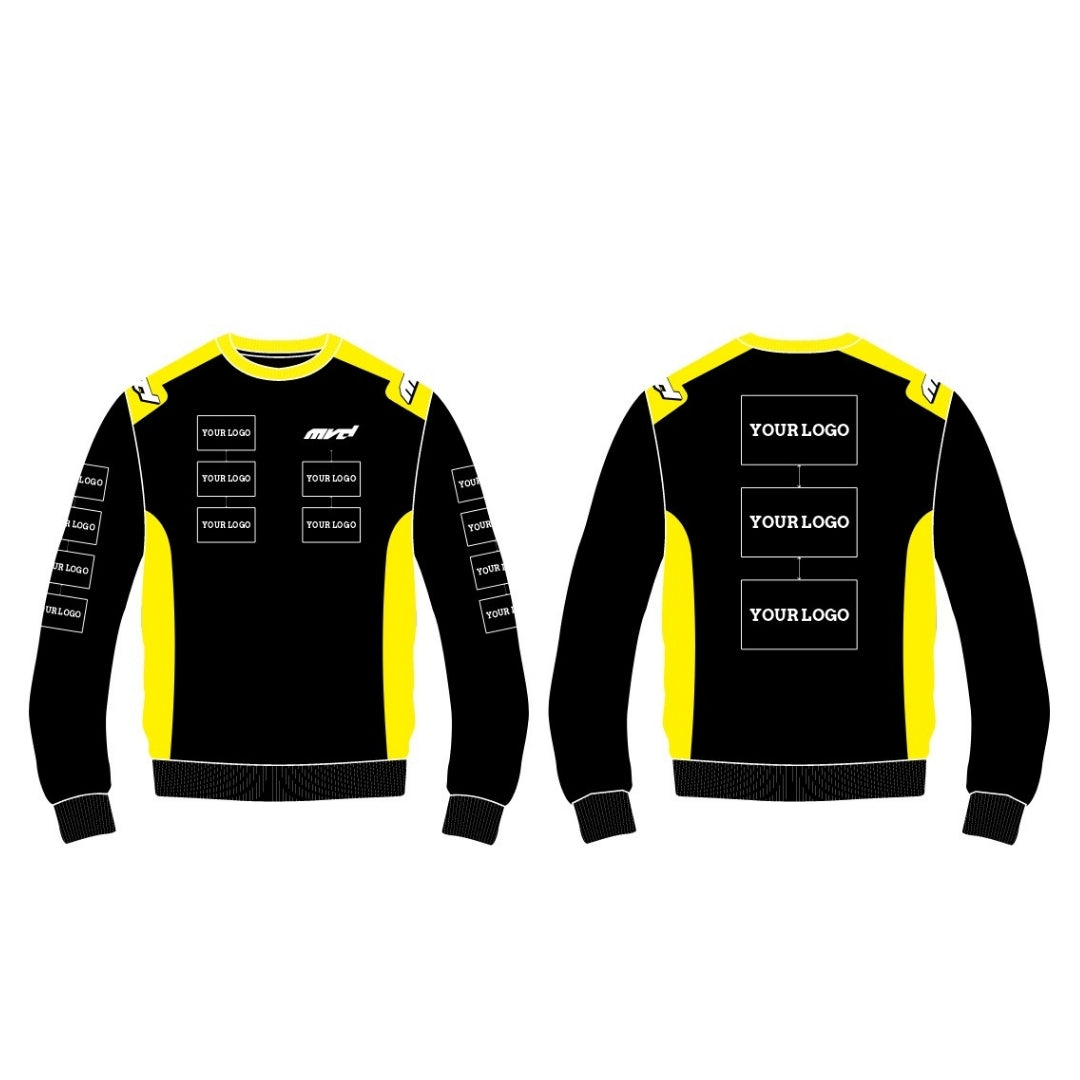CUSTOM SWEATER - BLACK/YELLOW