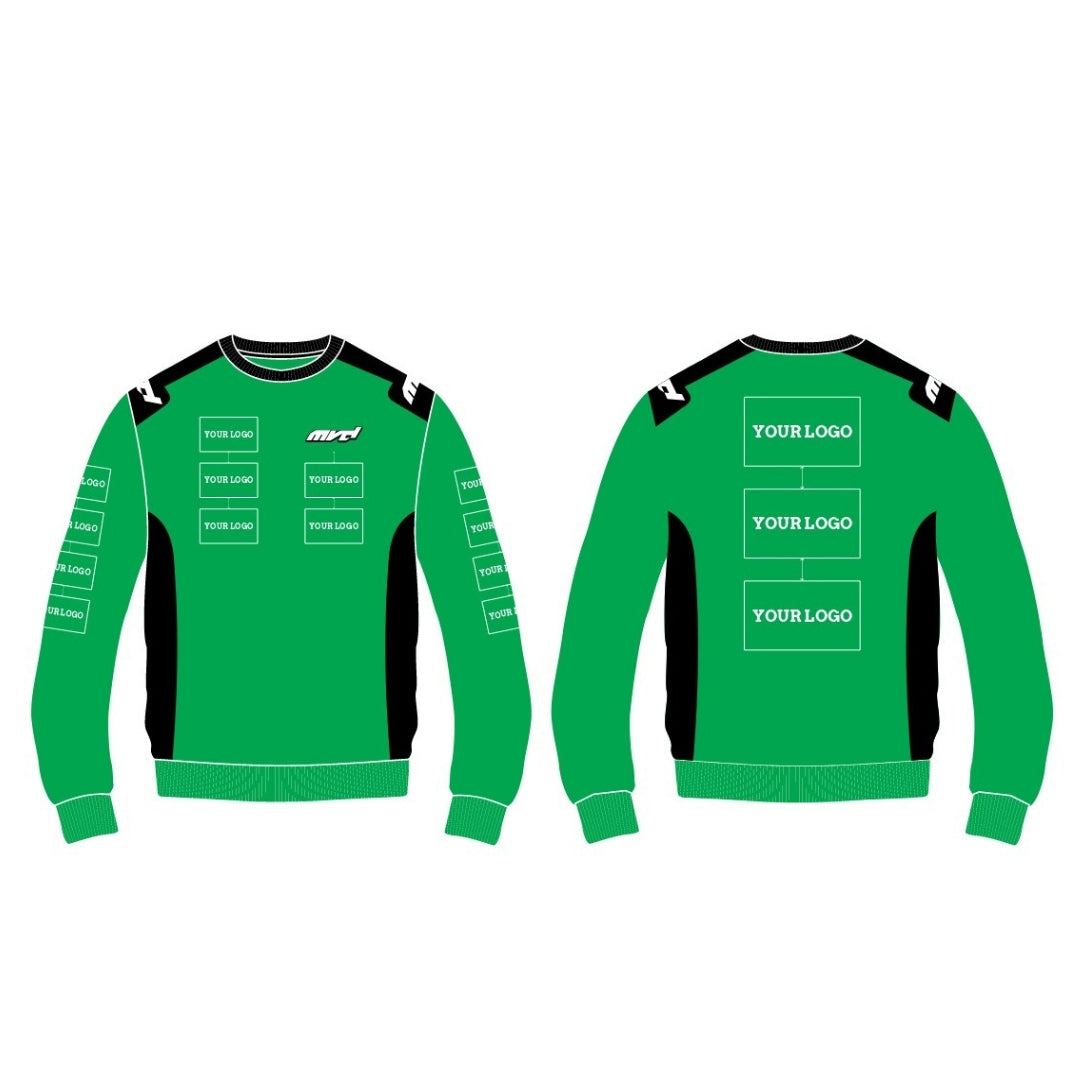 CUSTOM SWEATER - GREEN/BLACK