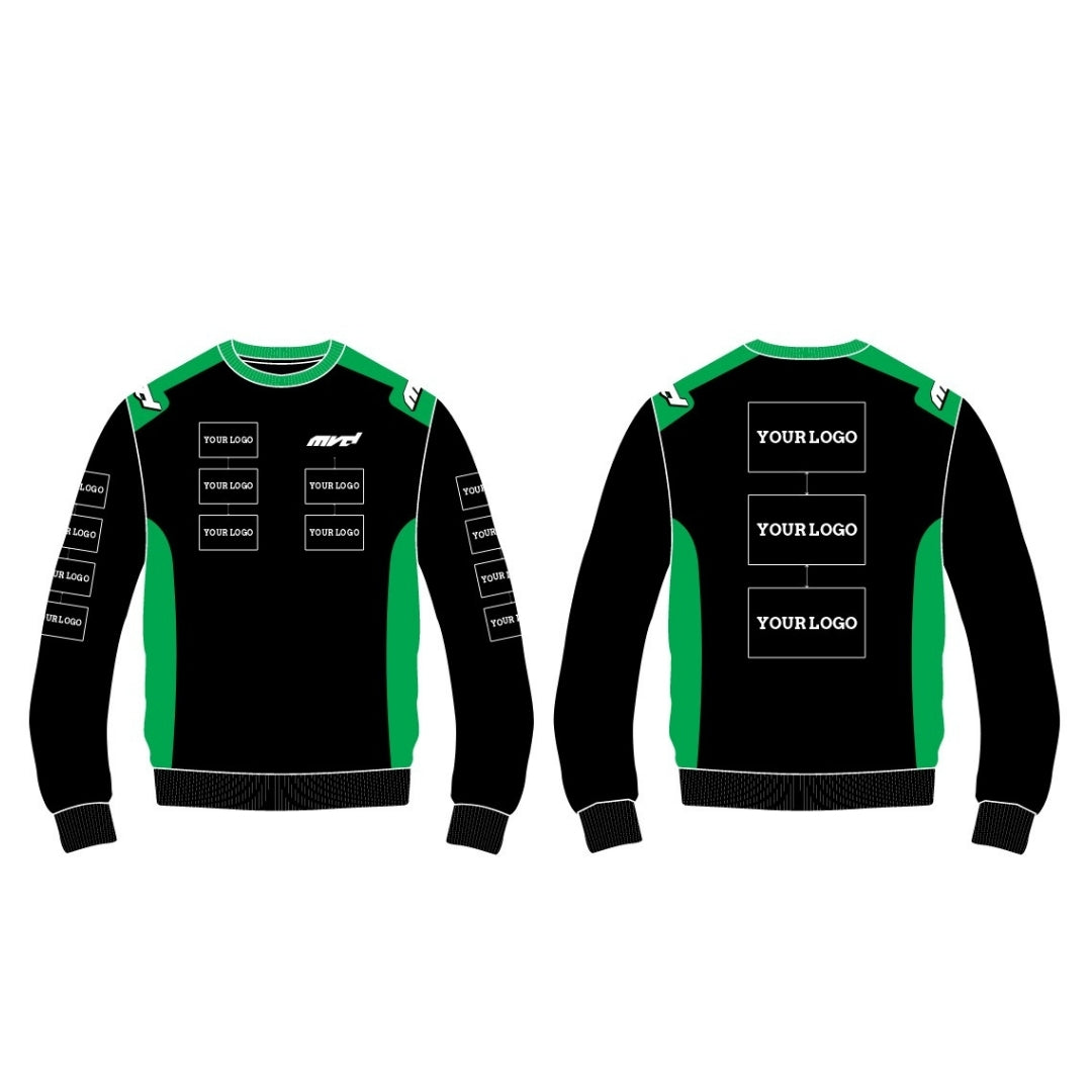 CUSTOM SWEATER - BLACK/GREEN