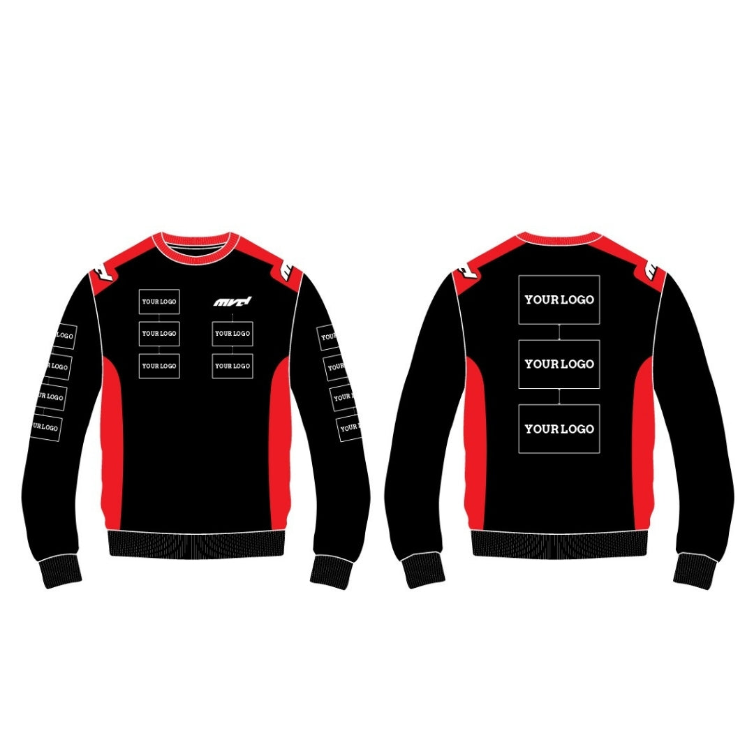 CUSTOM SWEATER - BLACK/RED