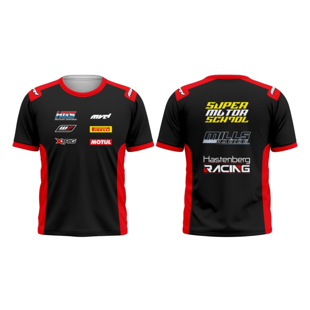 CUSTOM T-SHIRT - BLACK/RED