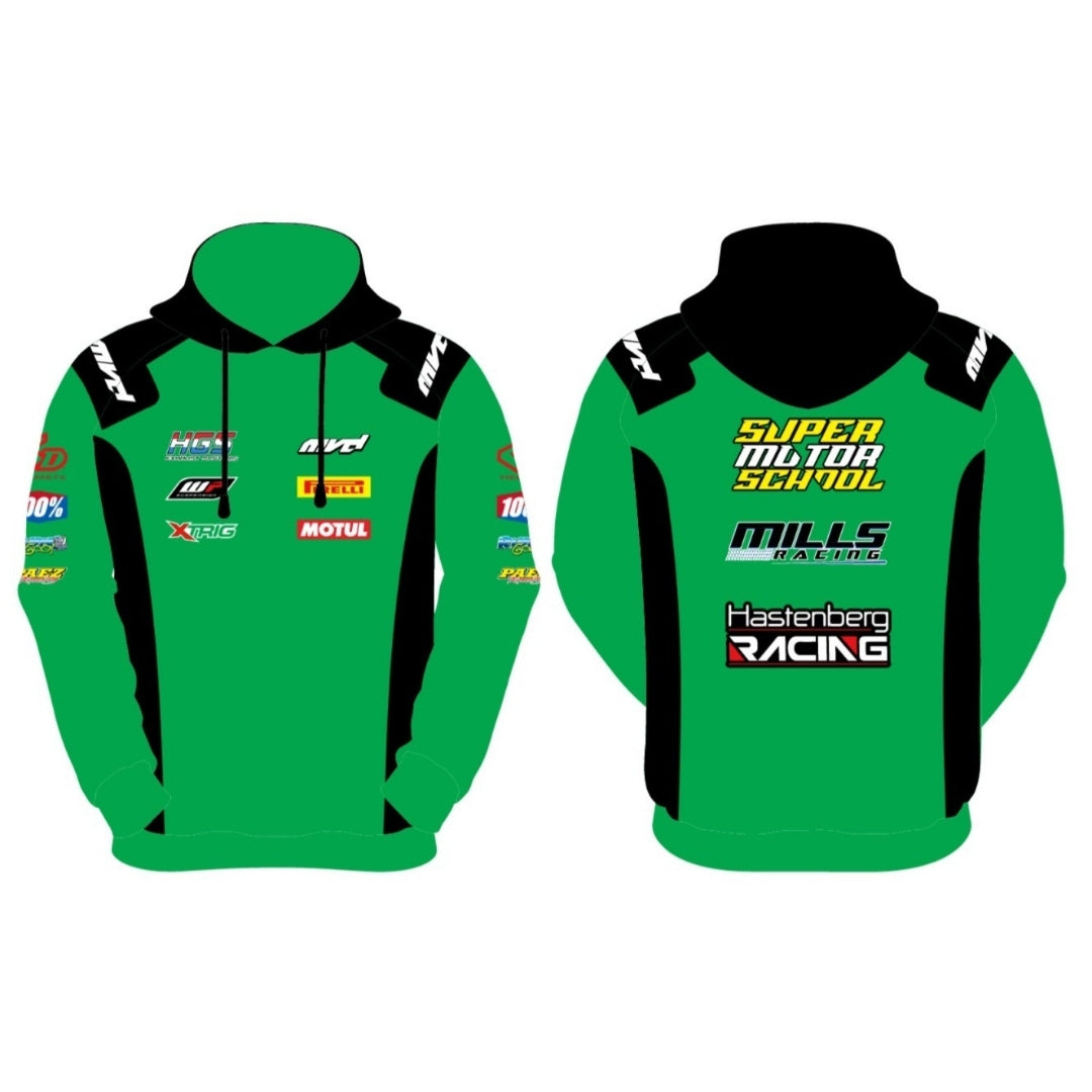 CUSTOM HOODIE - GREEN/BLACK