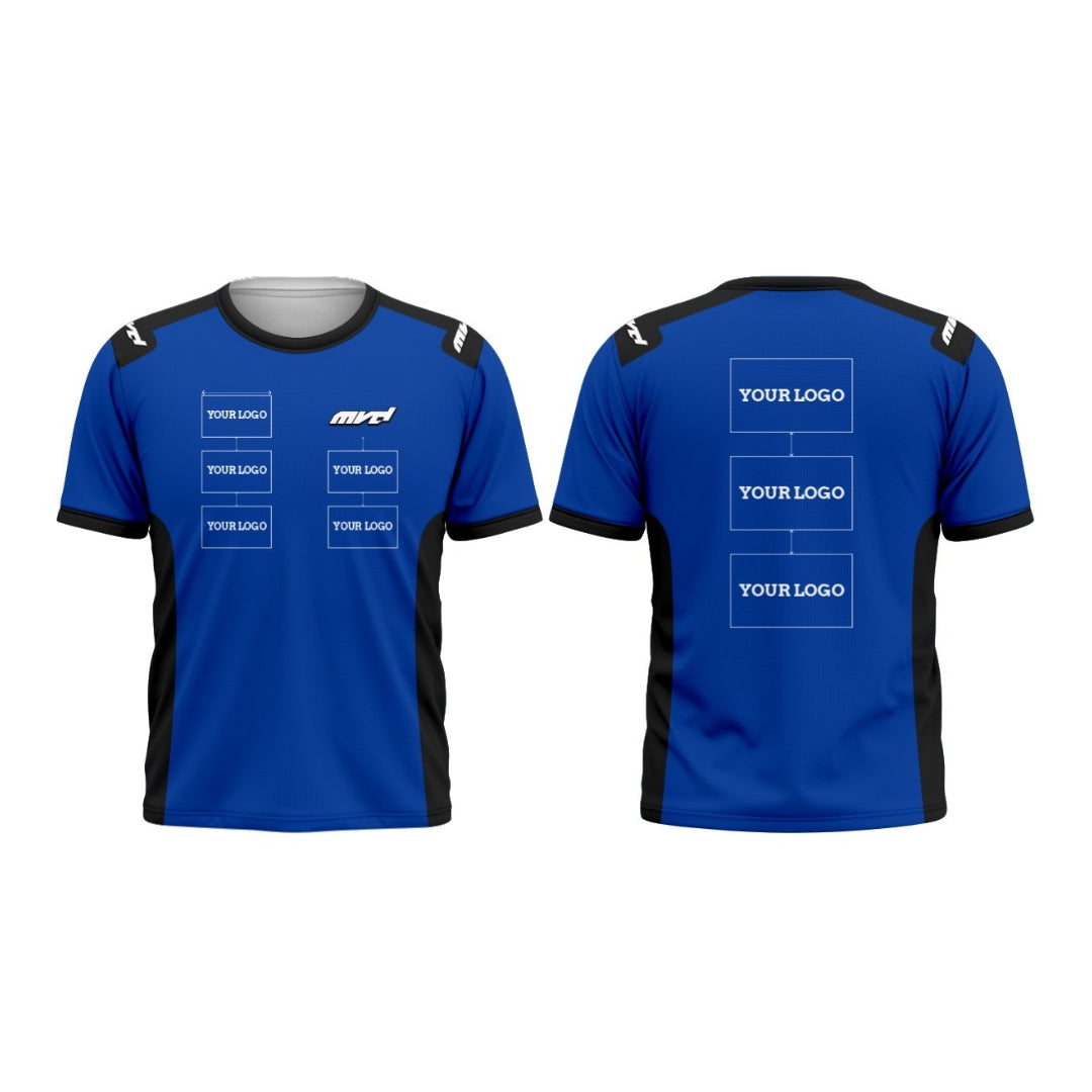 CUSTOM T-SHIRT - BLUE/BLACK