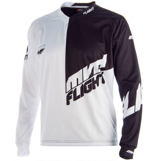 FLIGHT JERSEY - BLACK/WHITE