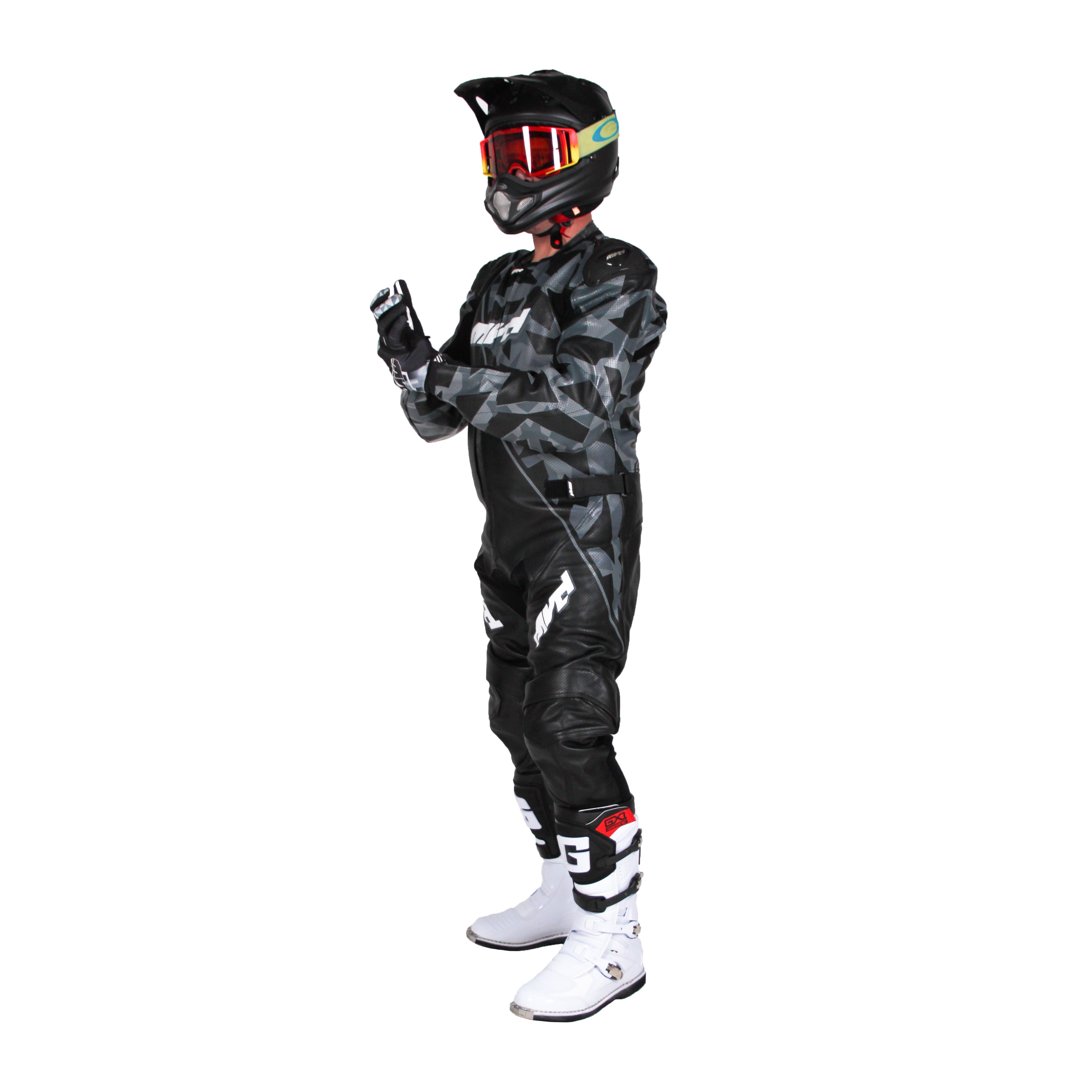 S1 EXCELERATOR SUPERMOTO ONE PIECE SUIT - BLACK/CAMO