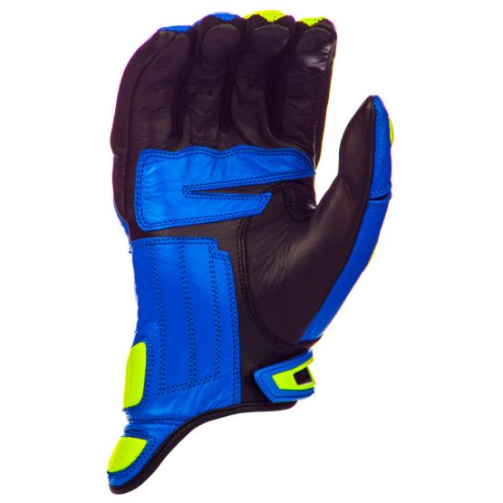 SX CLASIC SUPERMOTO GLOVES - BLUE/YELLOW