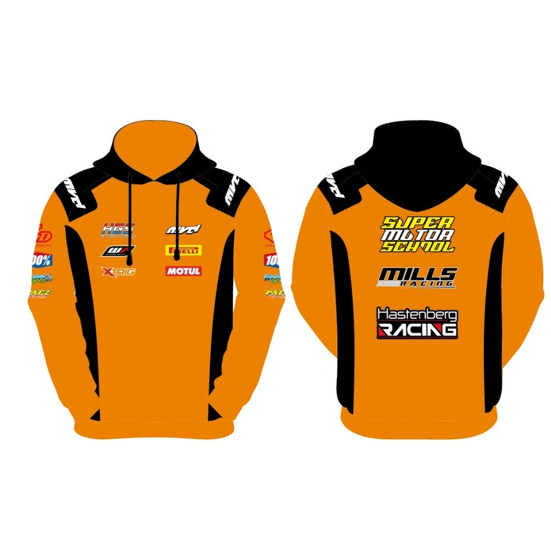 CUSTOM HOODIE - ORANGE/BLACK