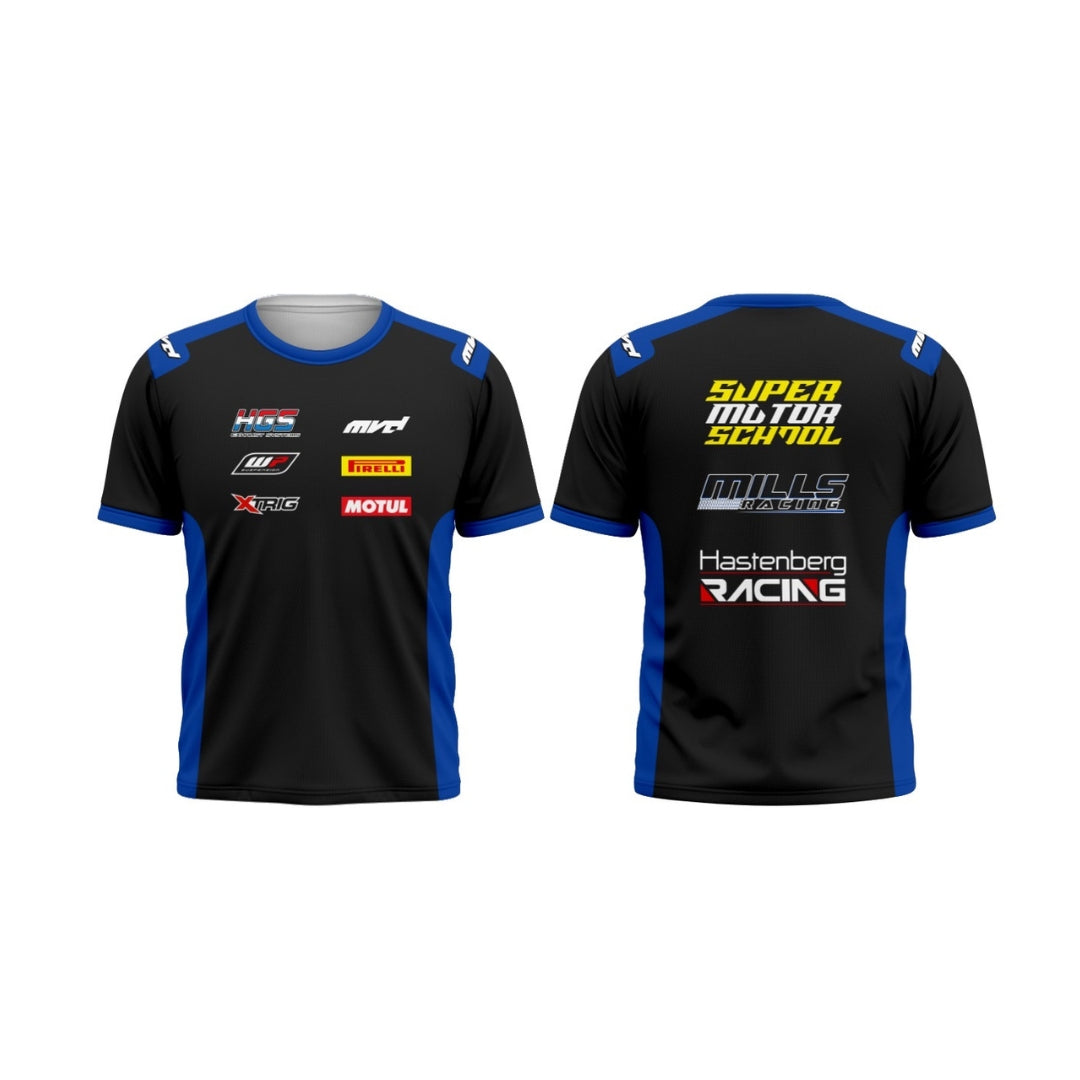 CUSTOM T-SHIRT - BLACK/BLUE