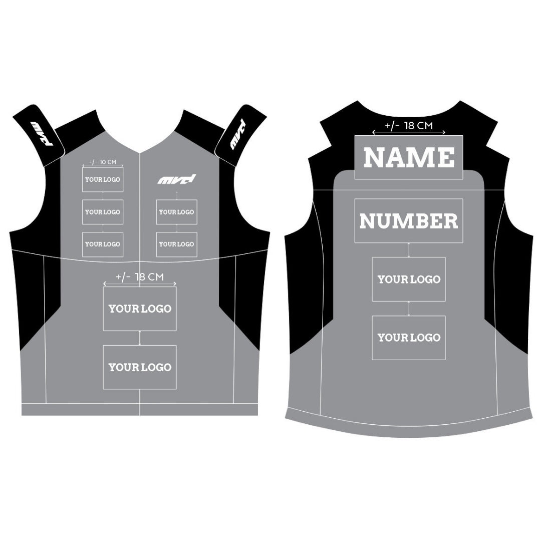 CUSTOM BODYWARMER - GREY/BLACK