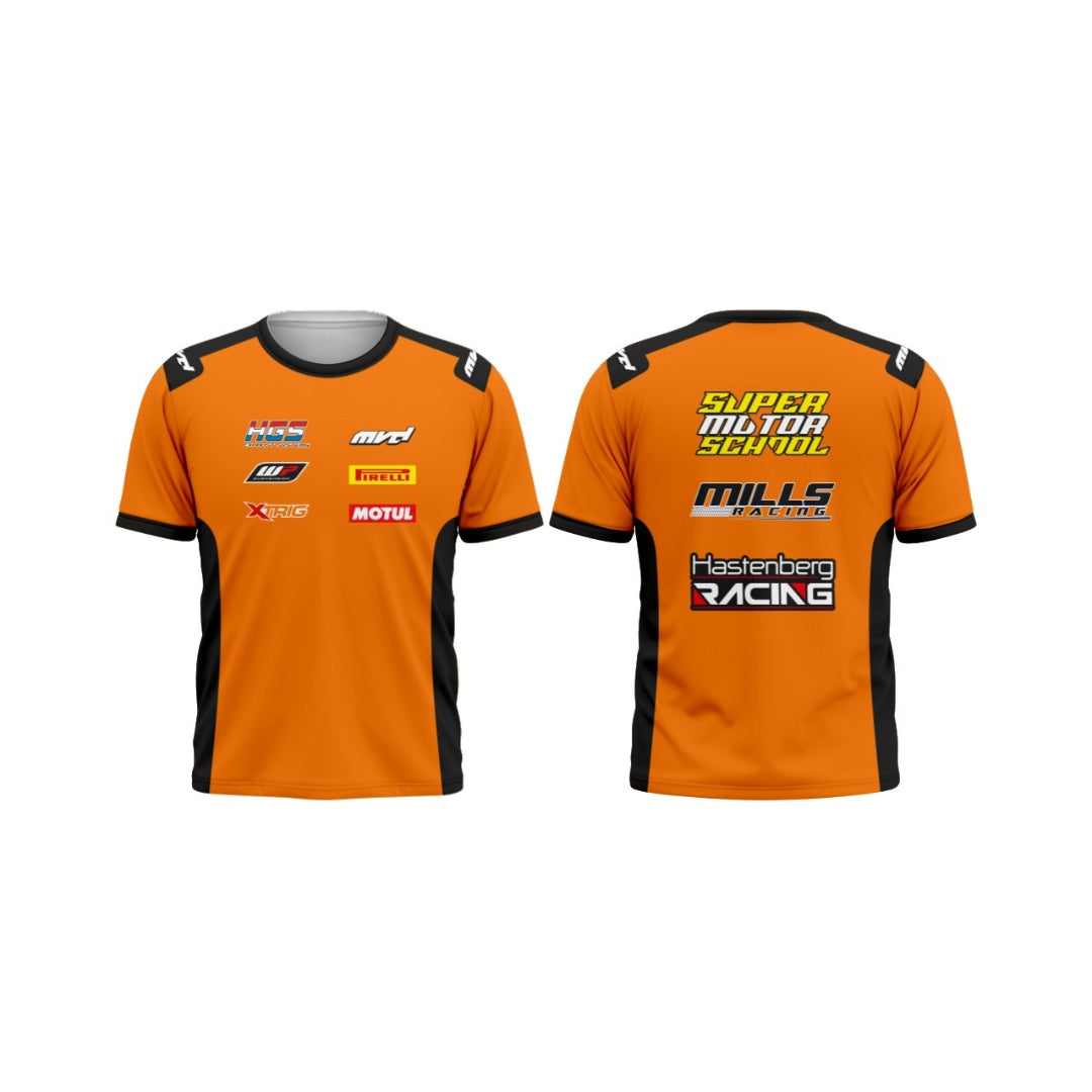 CUSTOM T-SHIRT - ORANGE/BLACK