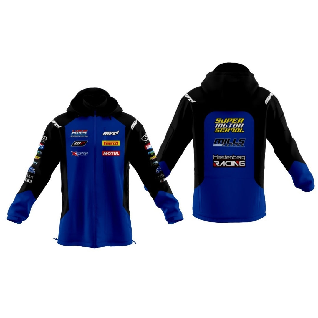 CUSTOM SOFTSHELL JACKET - BLUE/BLACK