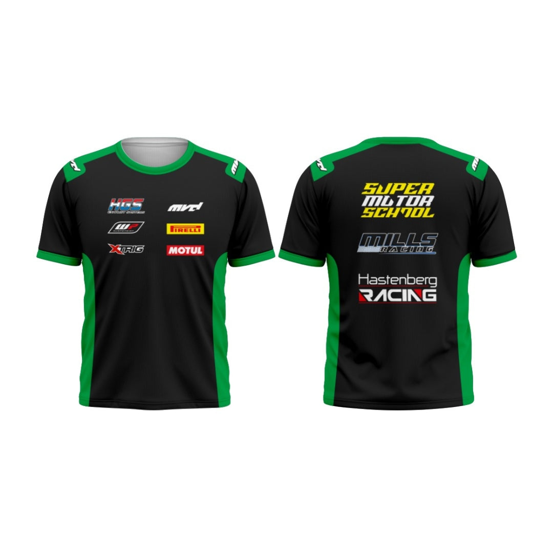 CUSTOM T-SHIRT - BLACK/GREEN