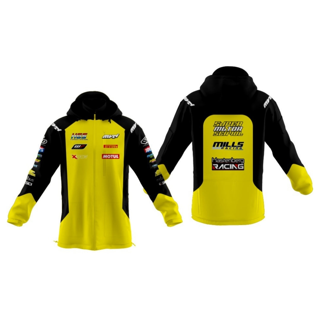 CUSTOM SOFTSHELL JACKET - YELLOW/BLACK
