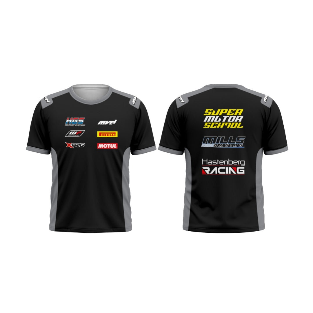 CUSTOM T-SHIRT - BLACK/GREY