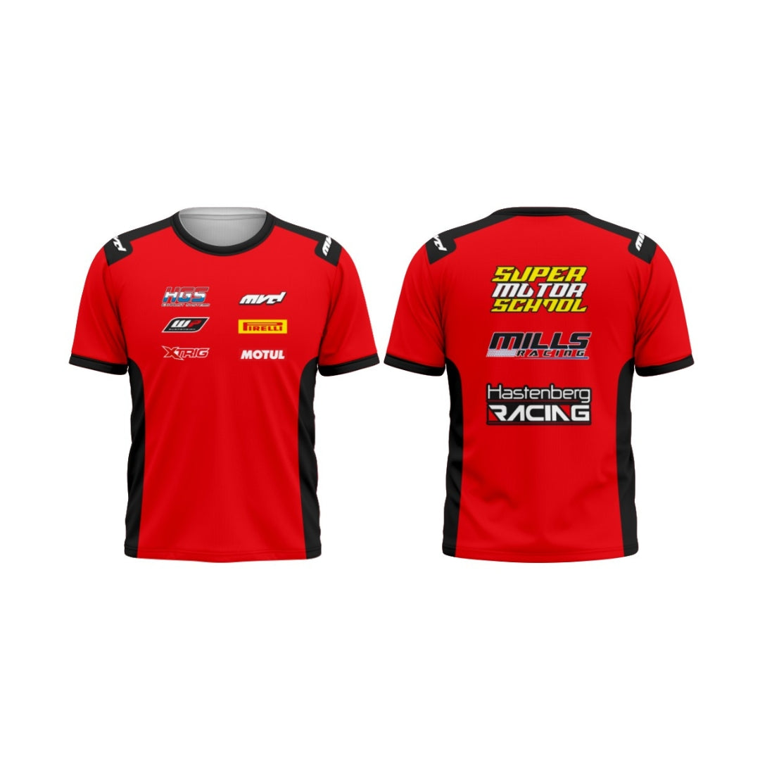 CUSTOM T-SHIRT - RED/BLACK