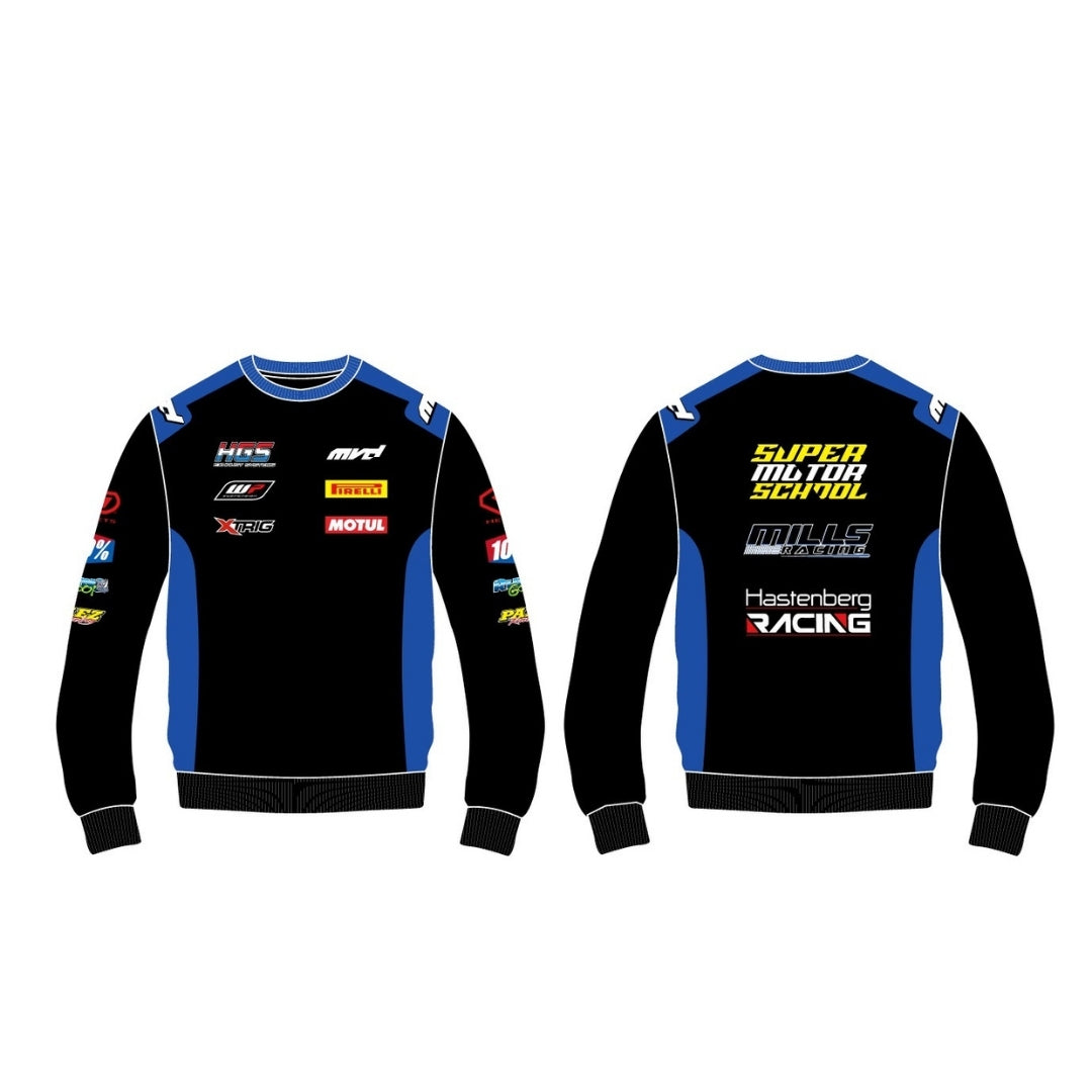 CUSTOM SWEATER - BLACK/BLUE