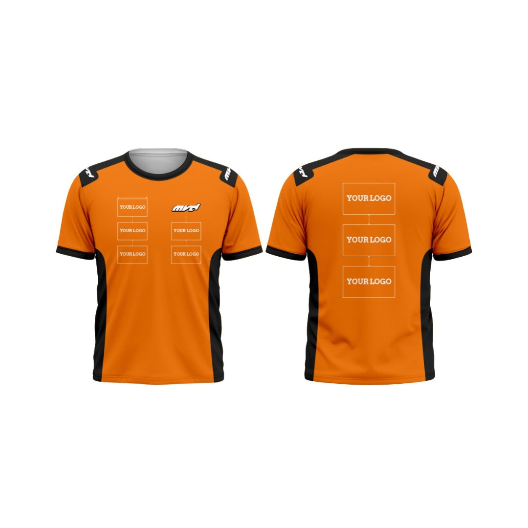 CUSTOM T-SHIRT - ORANGE/BLACK