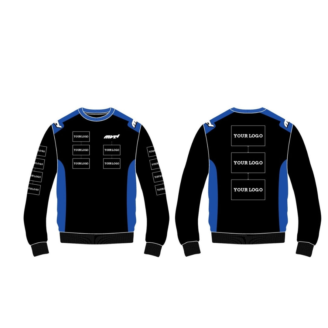 CUSTOM SWEATER - BLACK/BLUE