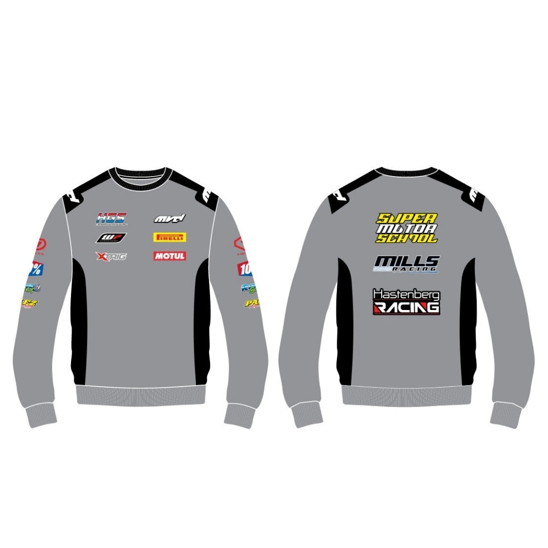 CUSTOM SWEATER - GREY/BLACK