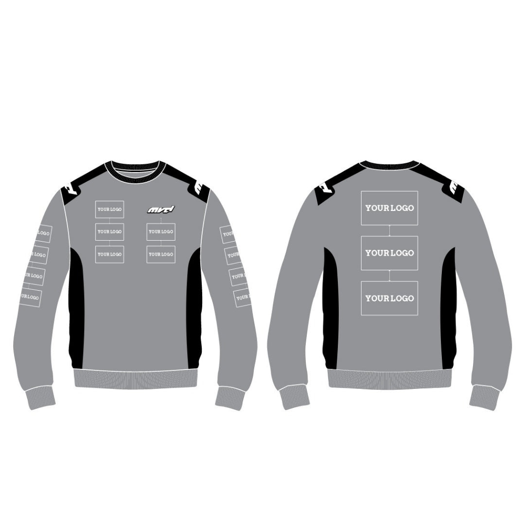 CUSTOM SWEATER - GREY/BLACK