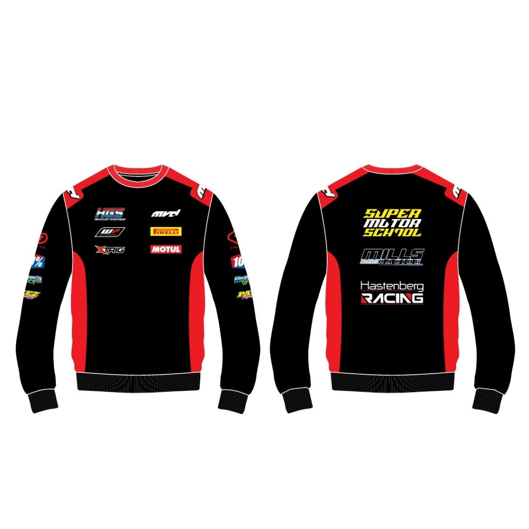 CUSTOM SWEATER - BLACK/RED