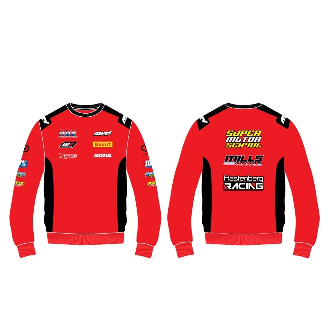 CUSTOM SWEATER - RED/BLACK