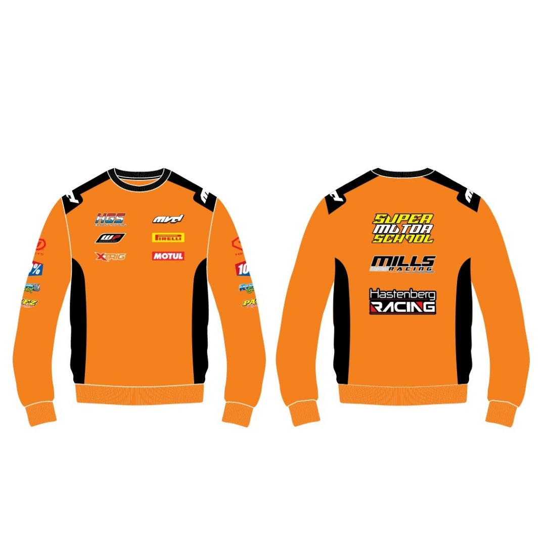 CUSTOM SWEATER - ORANGE/BLACK