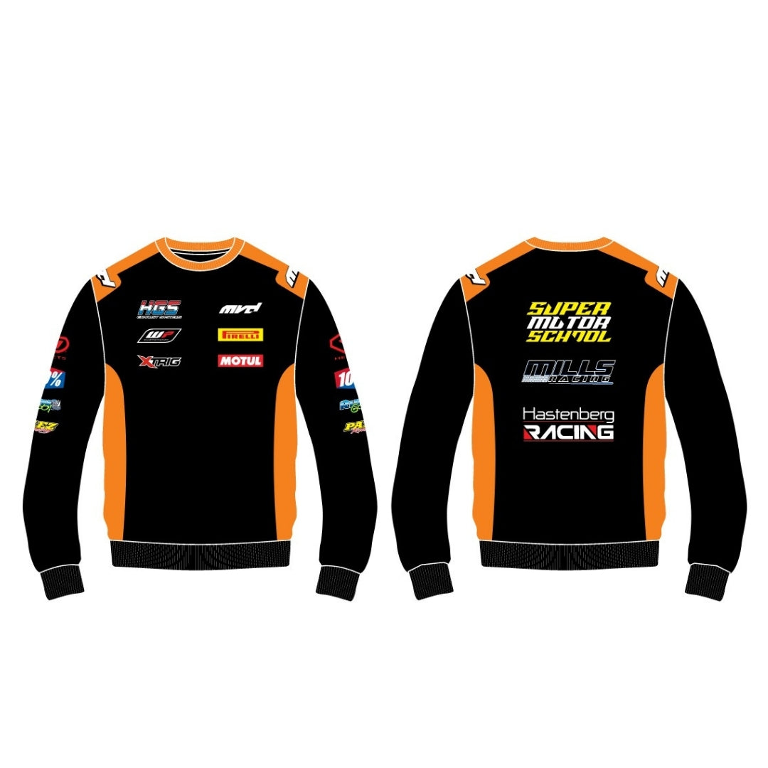 CUSTOM SWEATER - BLACK/ORANGE