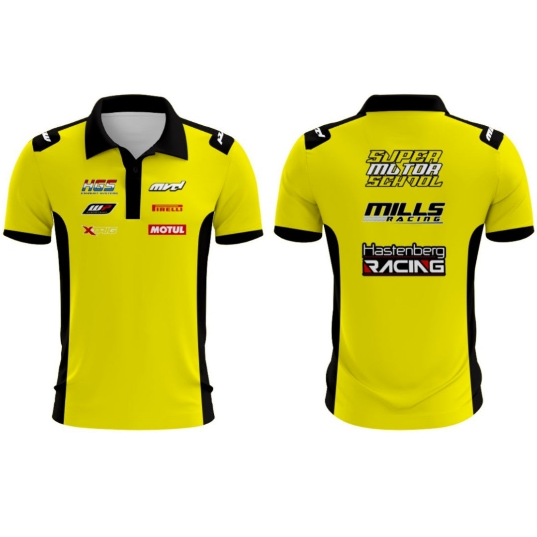 CUSTOM POLO - YELLOW/BLACK