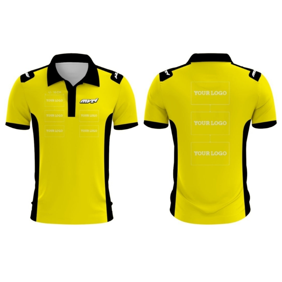 CUSTOM POLO - YELLOW/BLACK