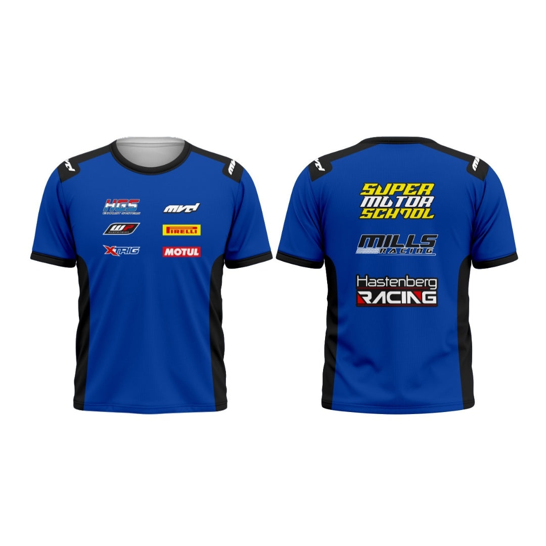 CUSTOM T-SHIRT - BLUE/BLACK