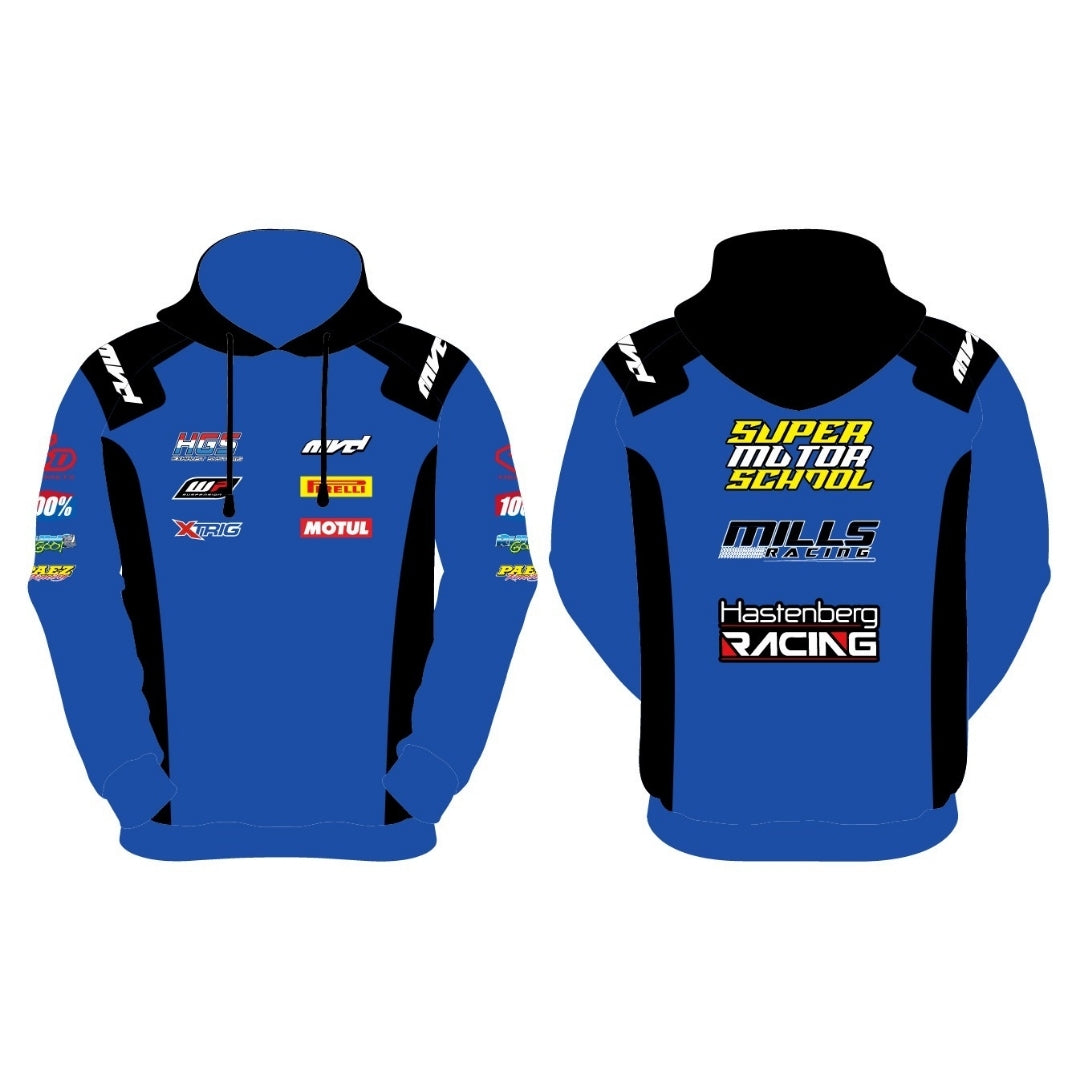 CUSTOM HOODIE - BLUE/BLACK