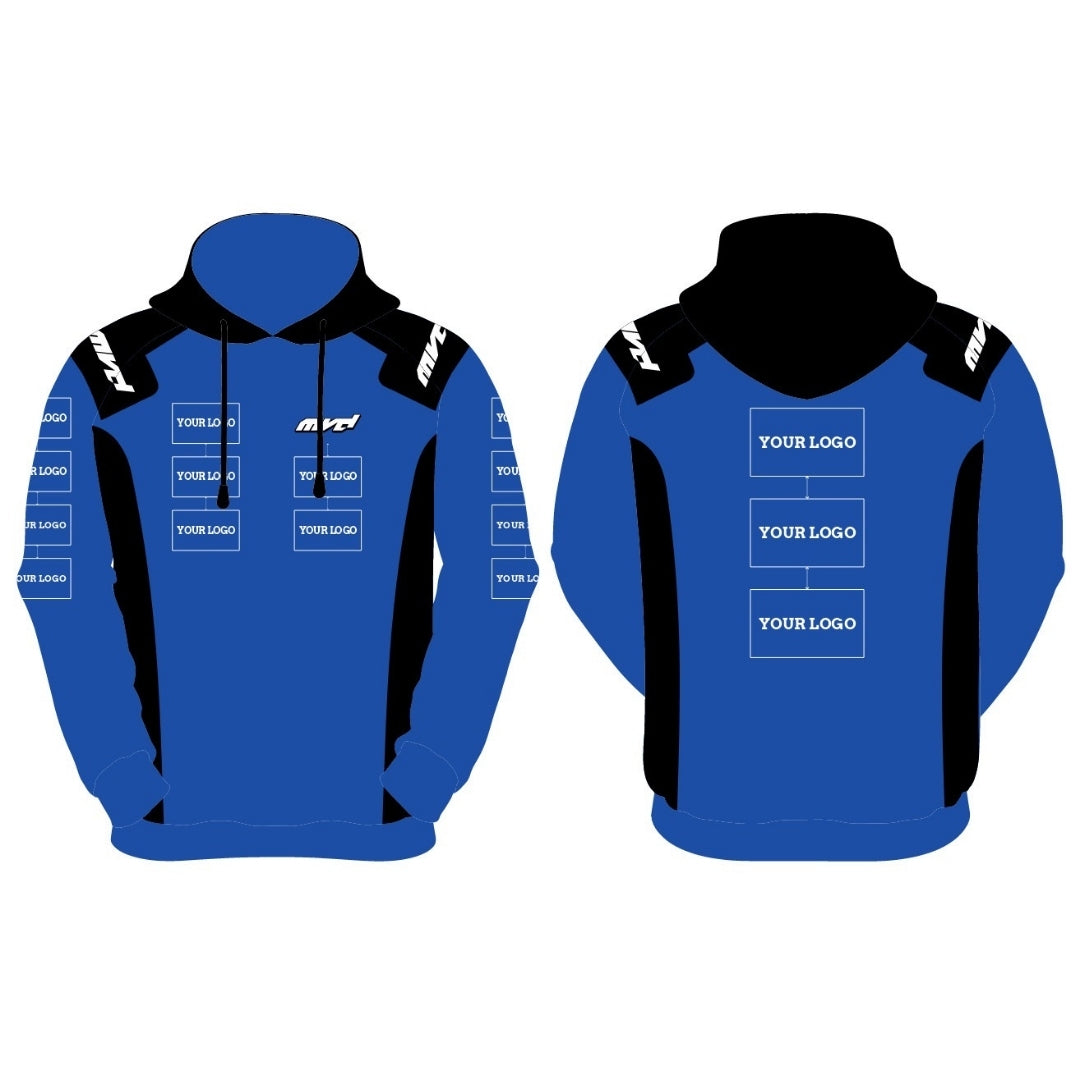 CUSTOM HOODIE - BLUE/BLACK