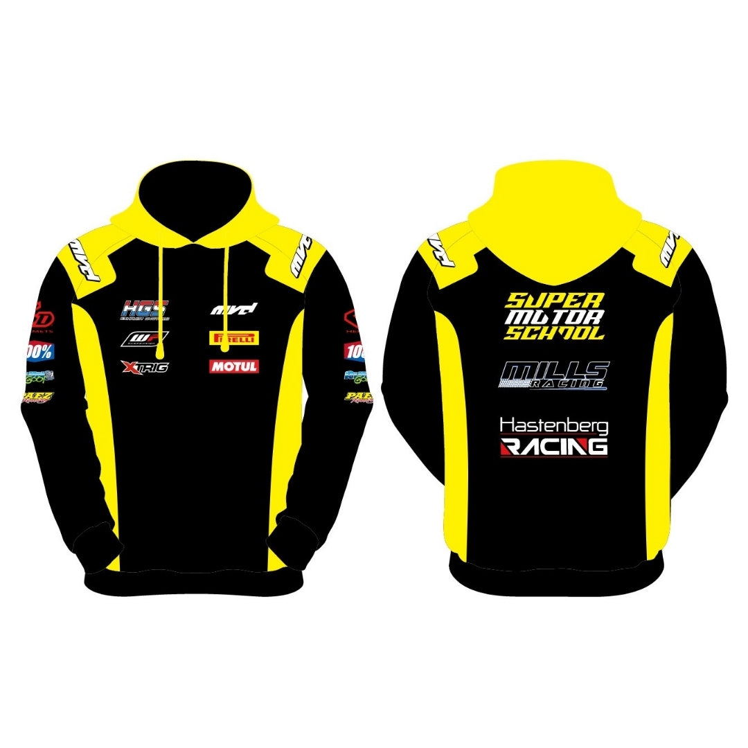 CUSTOM HOODIE - BLACK/YELLOW