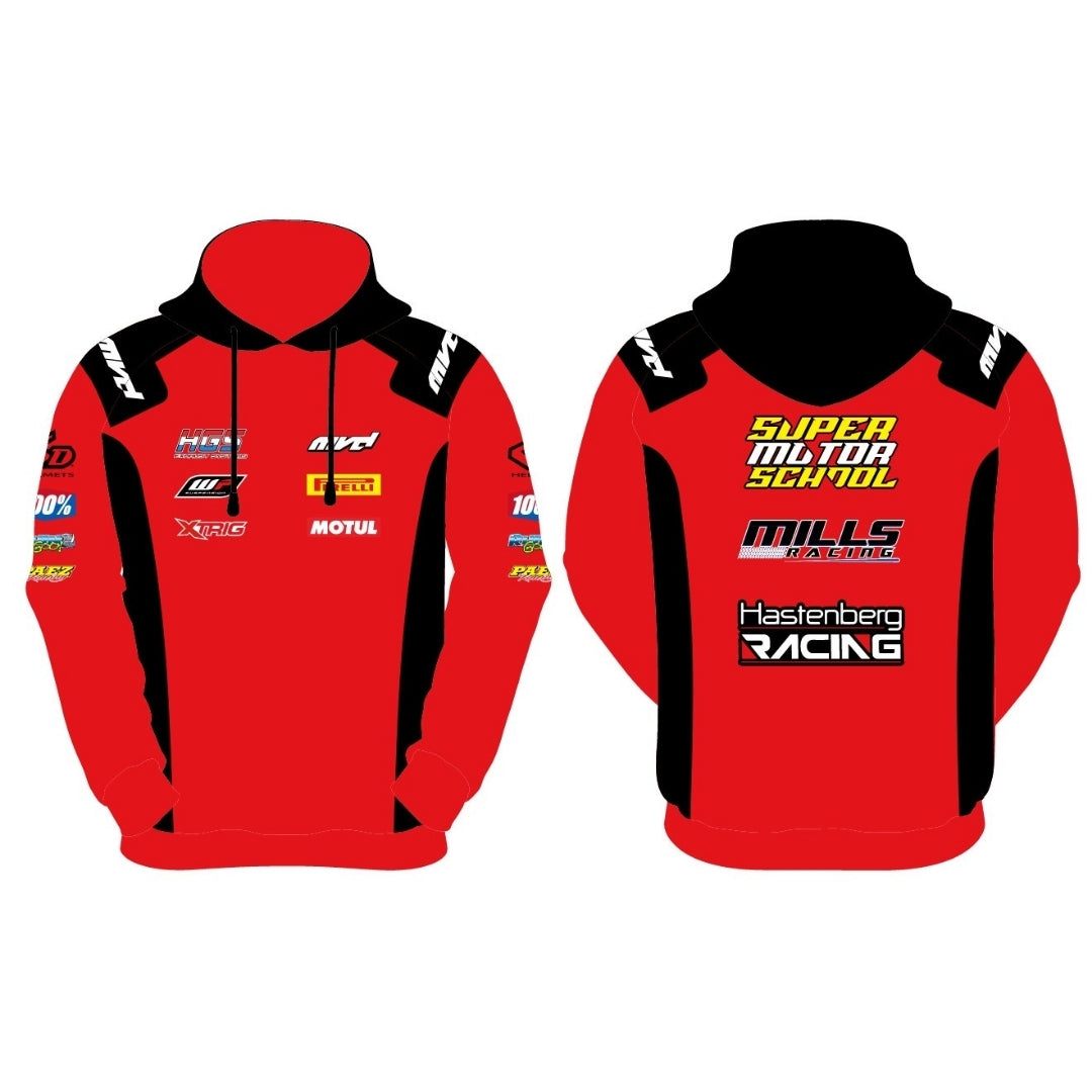 CUSTOM HOODIE - RED/BLACK