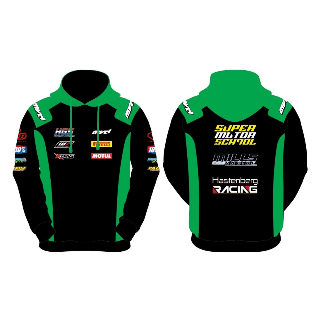 CUSTOM HOODIE - BLACK/GREEN