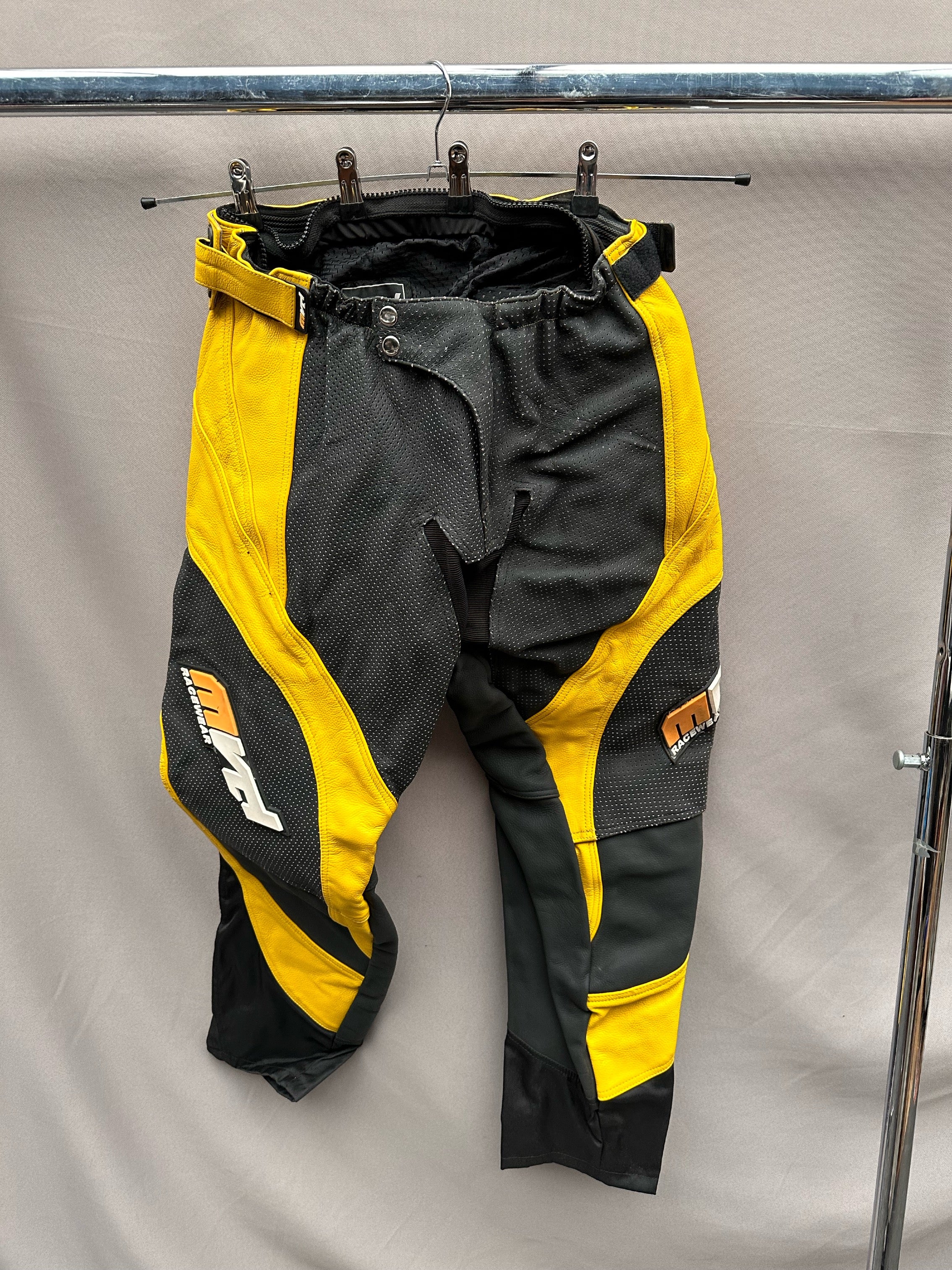 Black & Yellow Supermoto Pants